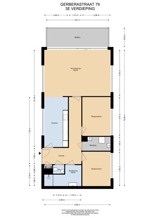 Floorplan - Gerberastraat 79, 1431 RA Aalsmeer